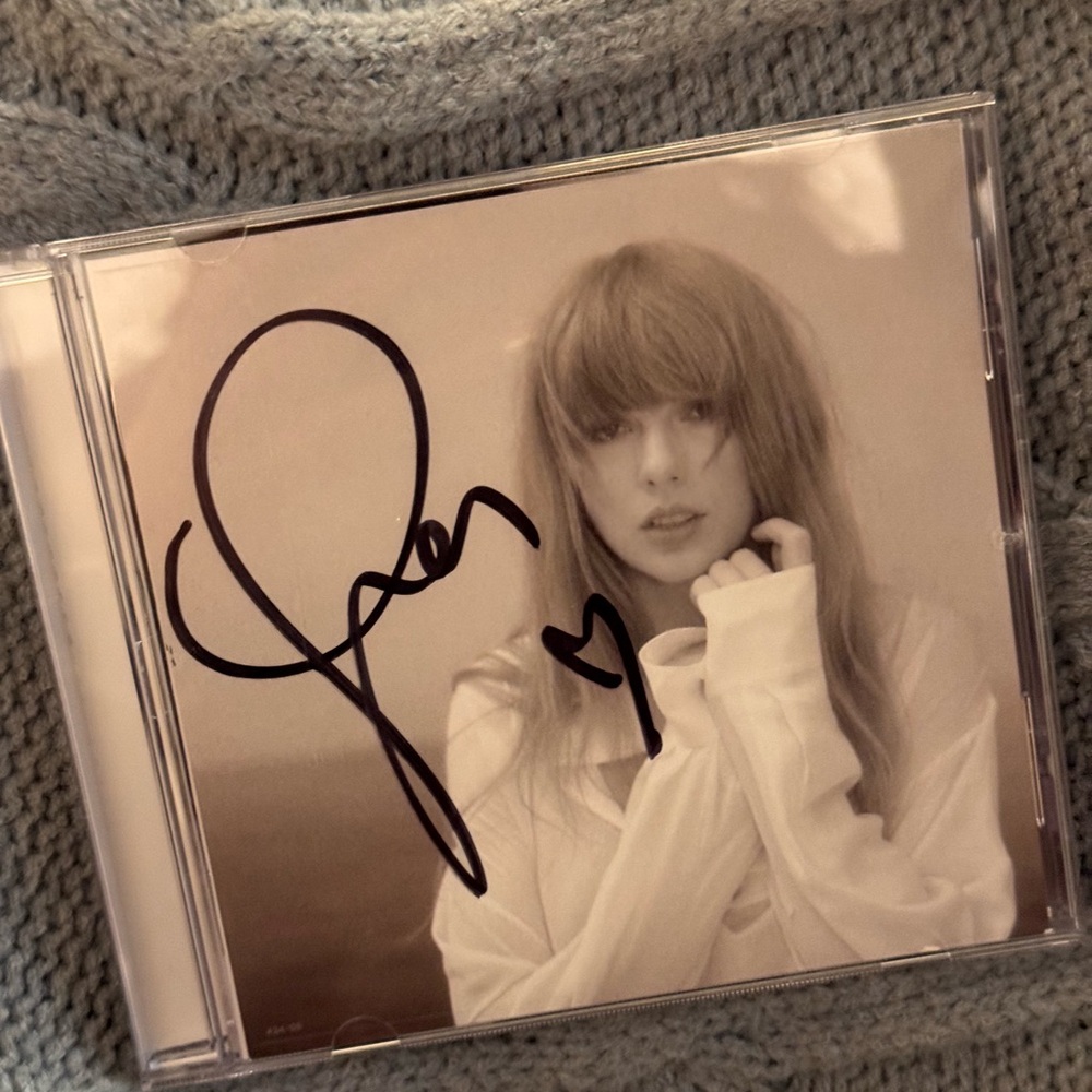 Taylor Swift Signed TTPD with Heart